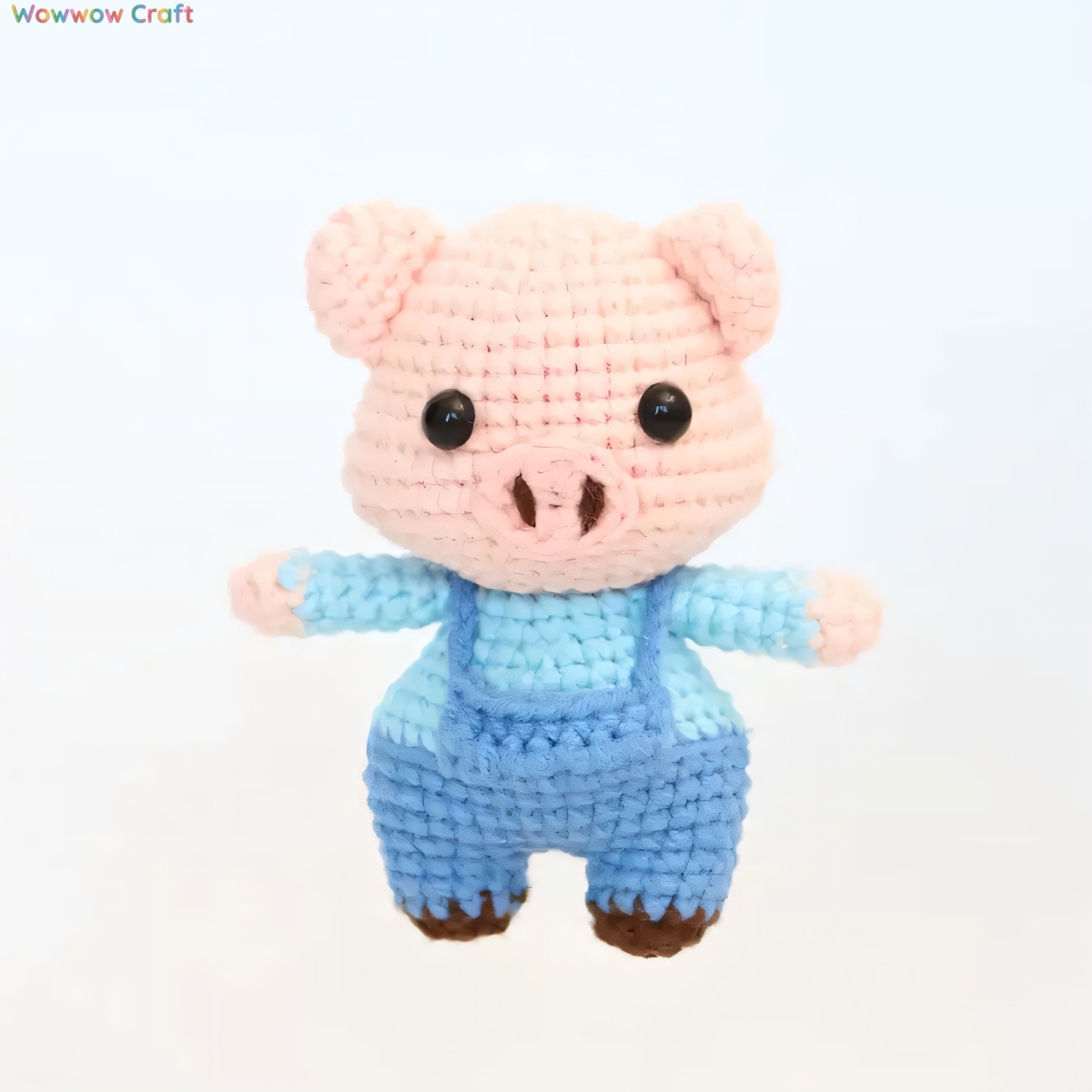 Pendants,Crochet Doll,Cute Handmade Crocheted Little Pig Doll - Hand-Crochet Doll